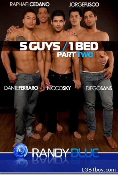 5 Guys, 1 Bed part 2 [SD] Gay Clips (321.4 MB)