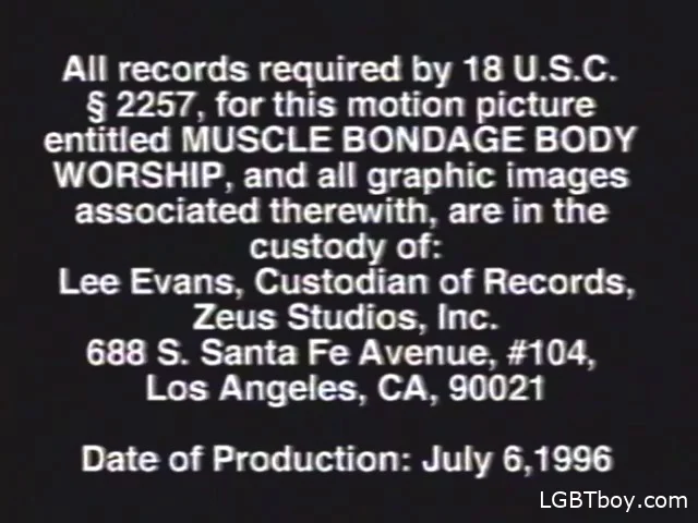Muscle Bondage Body Worship [DVDRip] Gay Movies (596.5 MB)