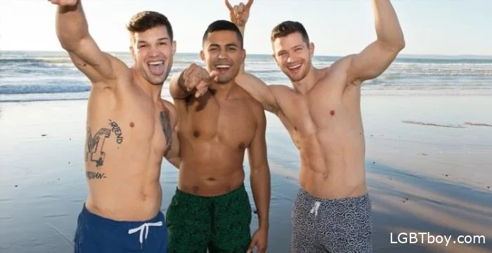 SC-2248 Brysen, Deacon & Asher's Spring Break Behind the Scenes [HD 720p] (346 MB) Tattoos, Muscles