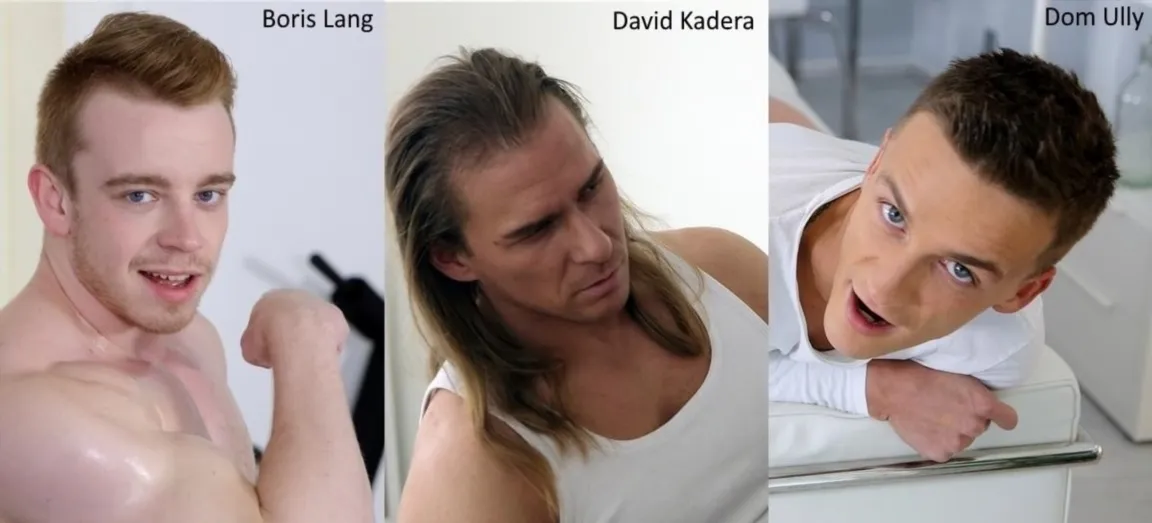 Dom Ully Barebacks Boris Lang and David Kadera in 3 Clips - Gay Porn Video on LGBTBoy